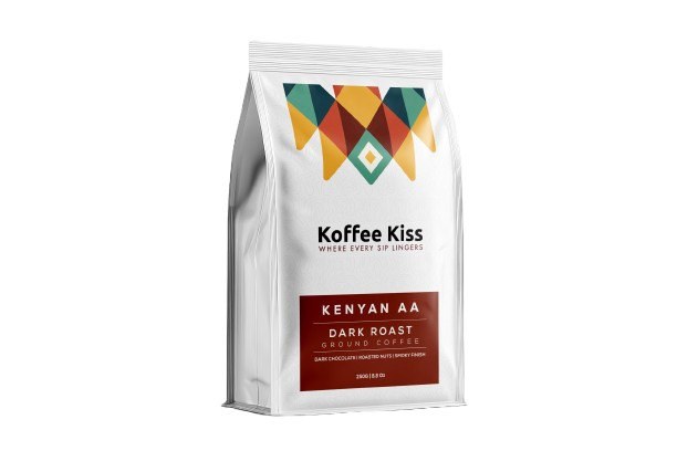 Koffe Kiss® AA Dark Roast Ground Coffee 225 g